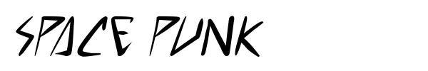 Space Punk font preview